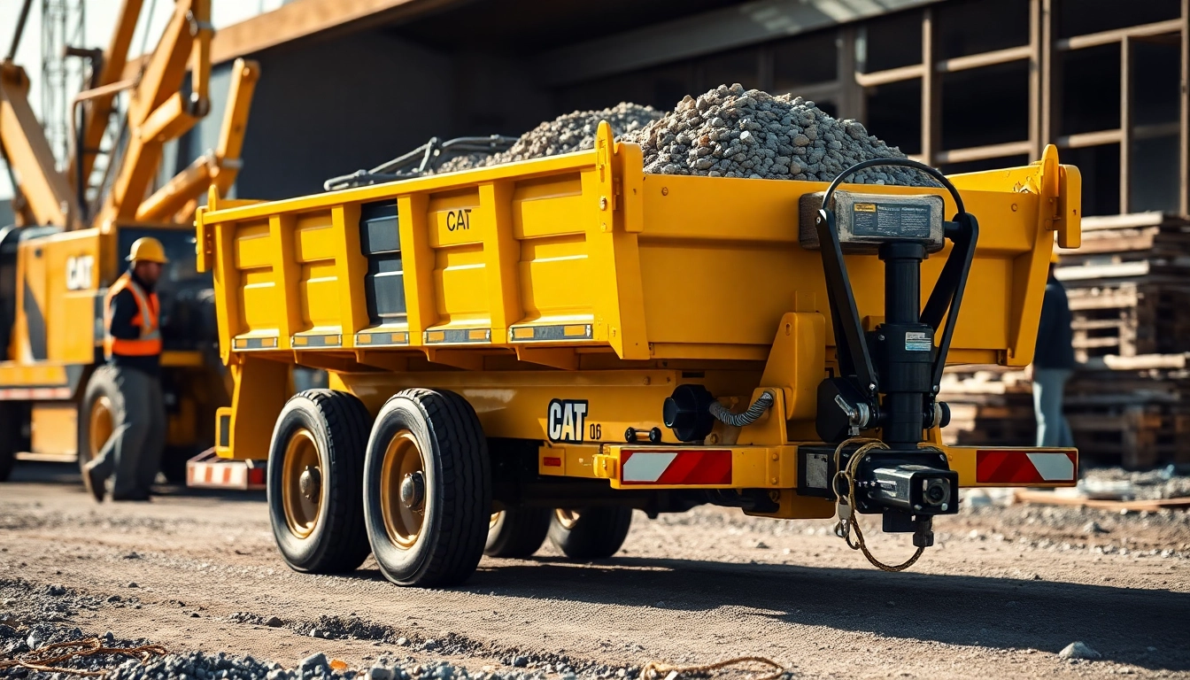 Showcase hydraulic dump trailers for sale, highlighting robust features and construction utility.