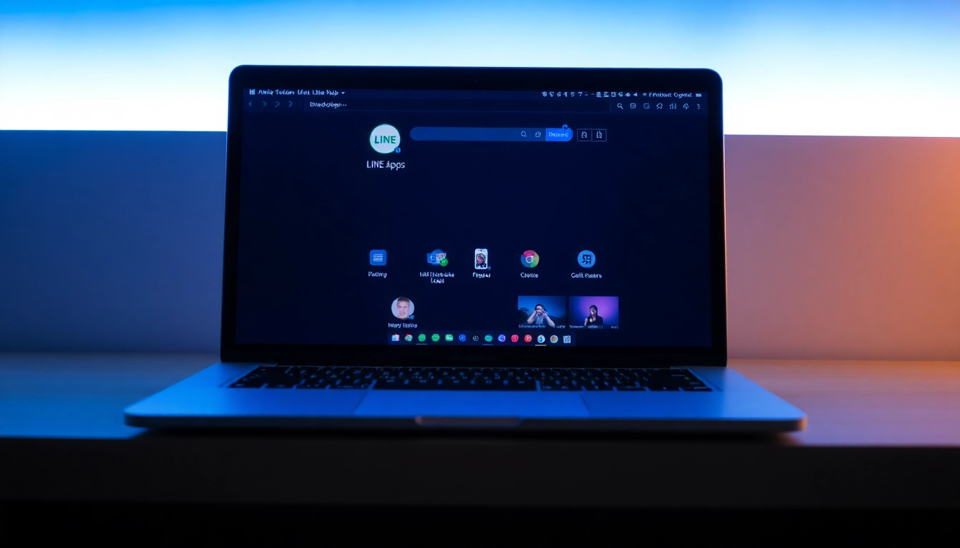 Download the line电脑版下载 interface showcasing seamless communication and connectivity features.