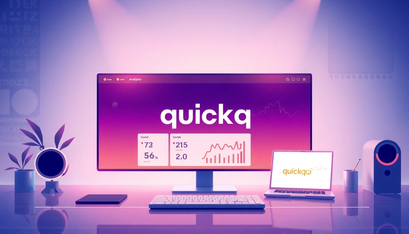 Explore the features of quickq官网 platform through an engaging digital interface presentation.