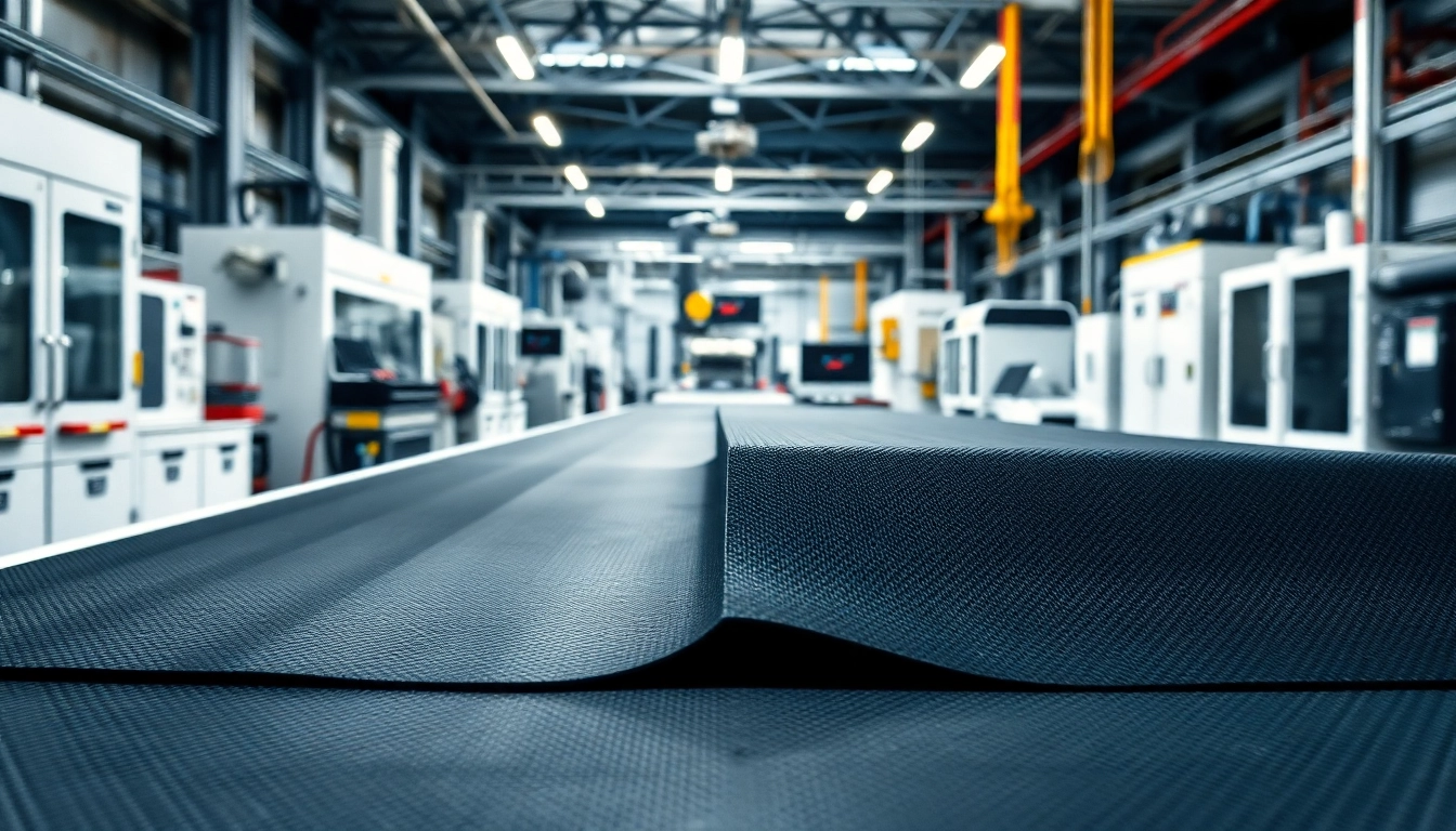 Showcasing epoxy prepregs on a manufacturing workbench emphasizing their sleek designs and professional environment.
