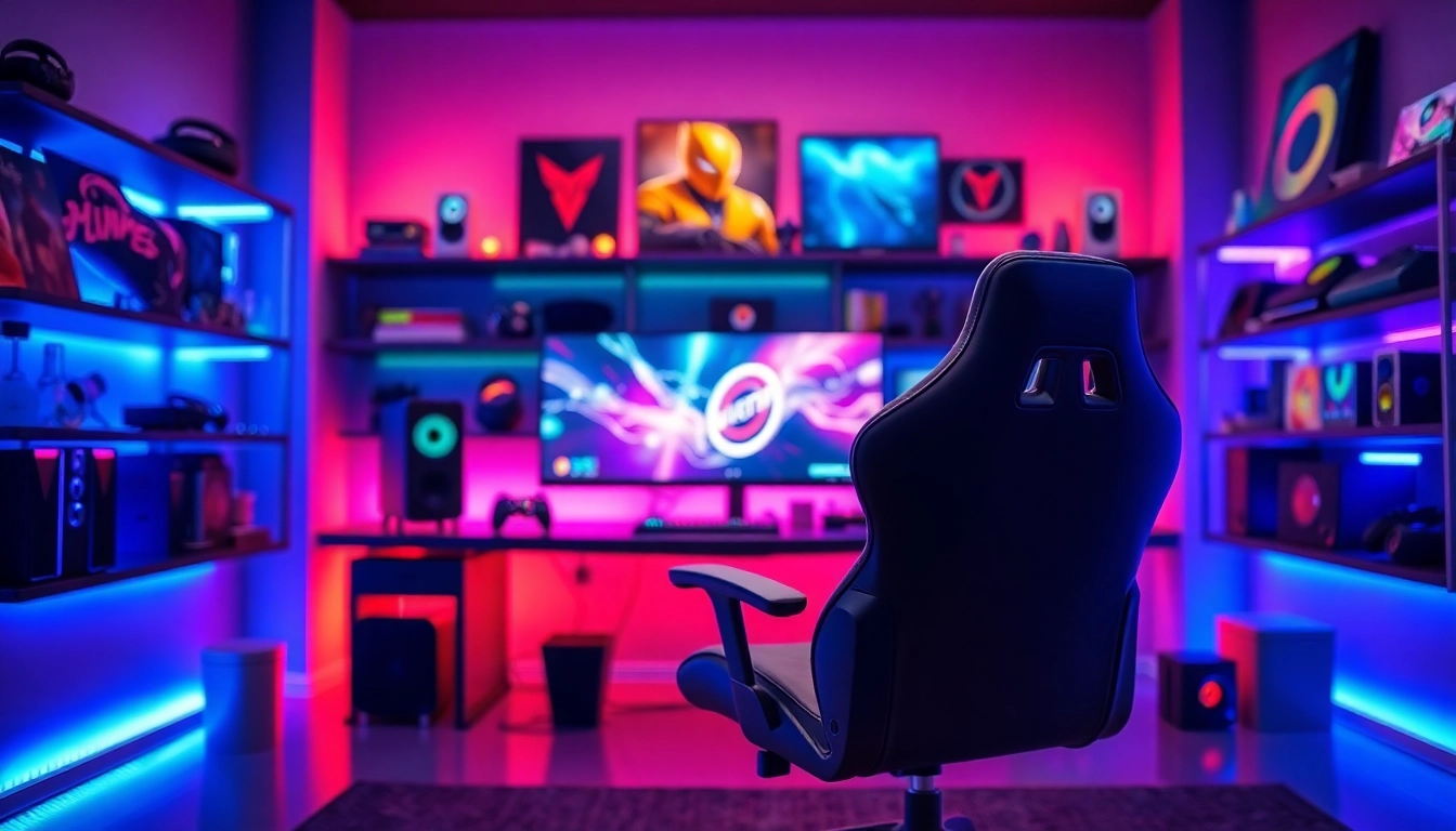 Daftar batman138 di gaming setup yang modern dan bercahaya penuh warna.