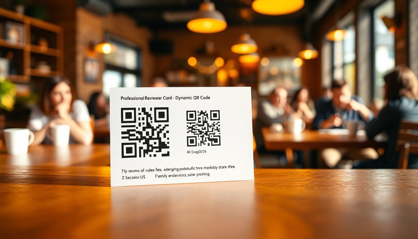 Enhance engagement with reviewcardsgoogle through a dynamic QR code displayed on a professional card.