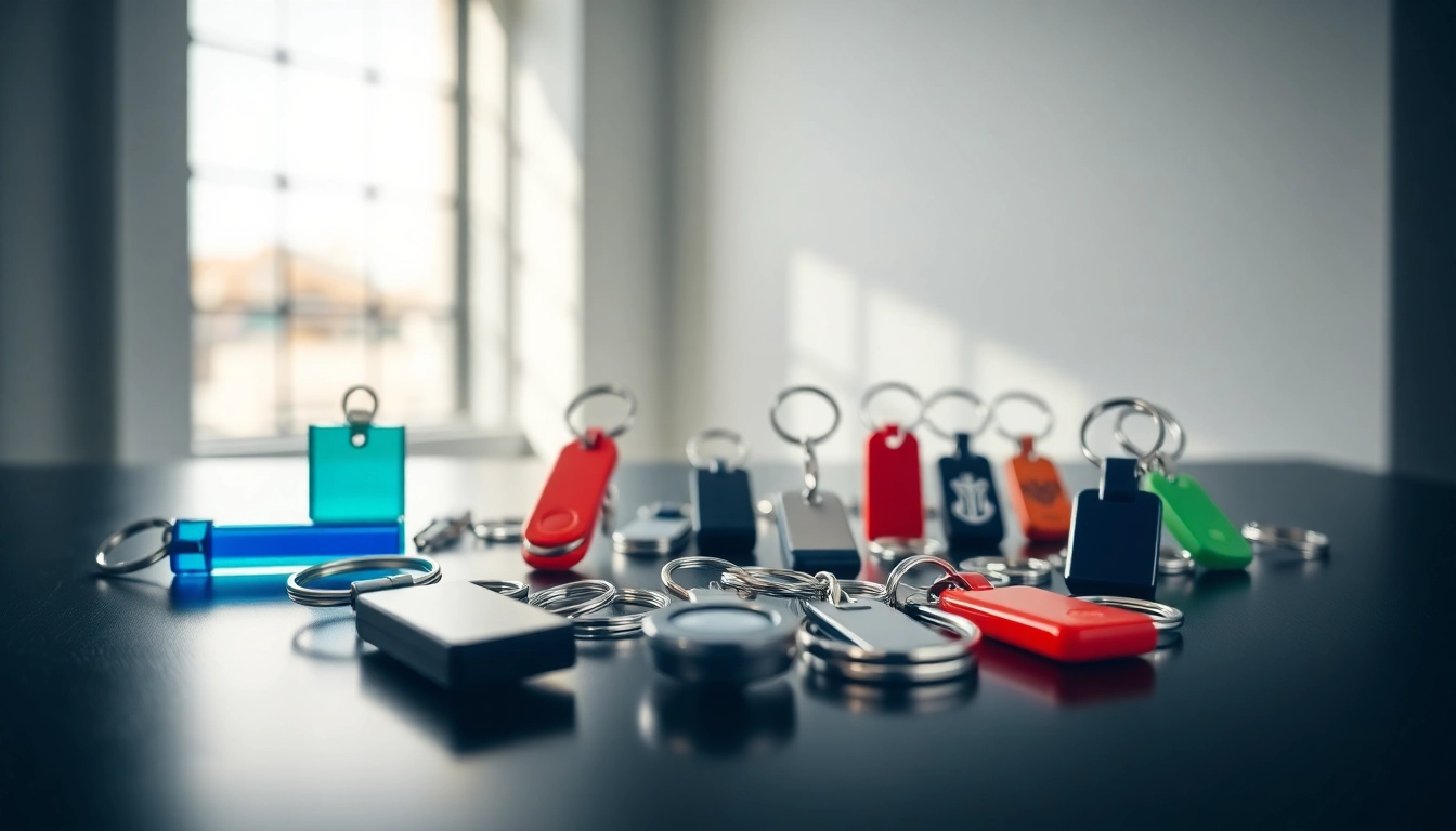 Showcase of customized keychain designs highlighting unique styles and personalization.