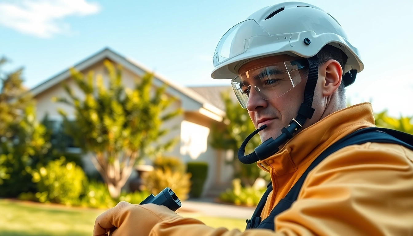 Pest control Sydney professional technician inspecting a home for pests.