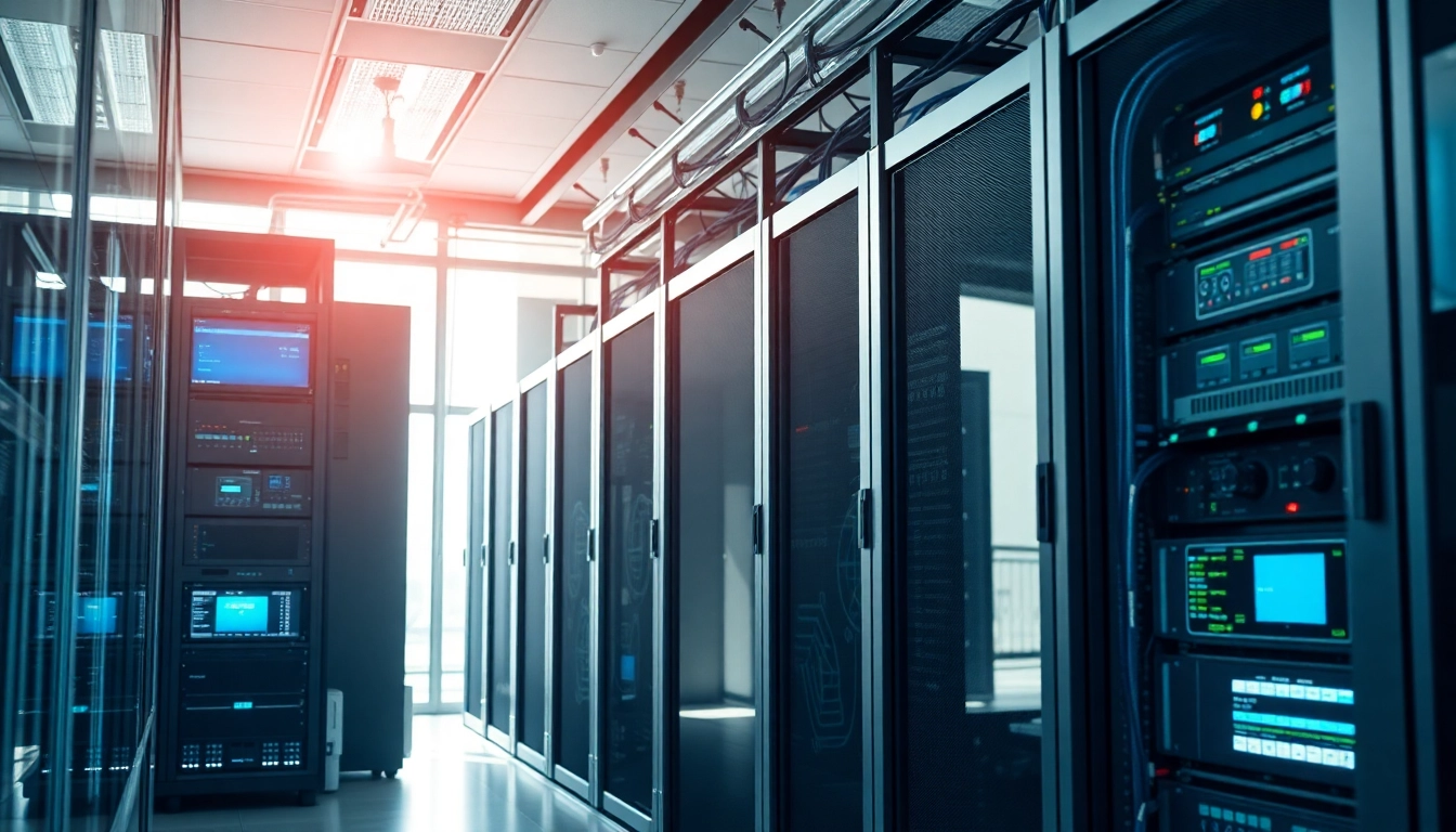Implementing best practices in server management with advanced technology in a data center.
