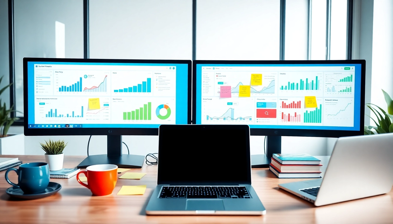 Visualize Social media and blog automation tools in a productive digital workspace.