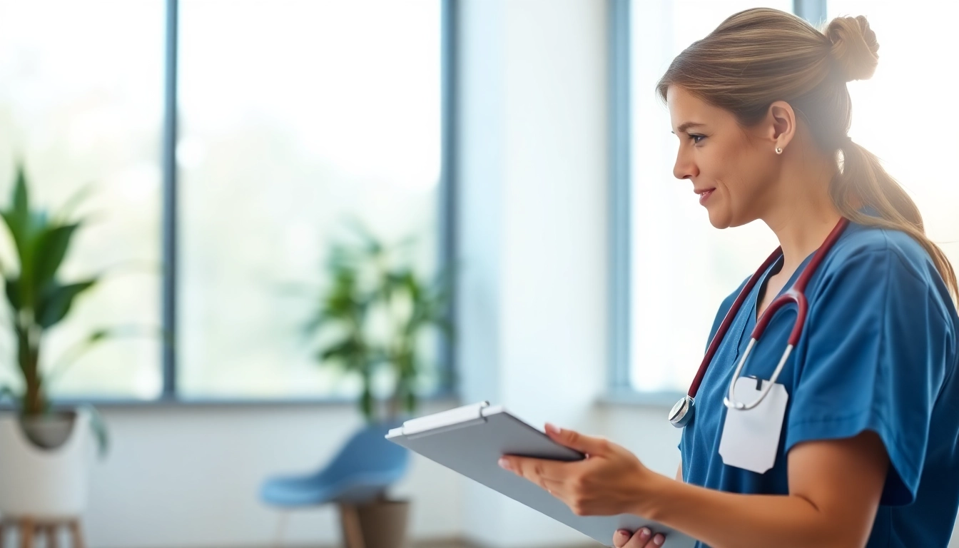 Discussing the Voluntary Disciplinary Alternative Program (VDAP) with a nurse in a supportive office environment.
