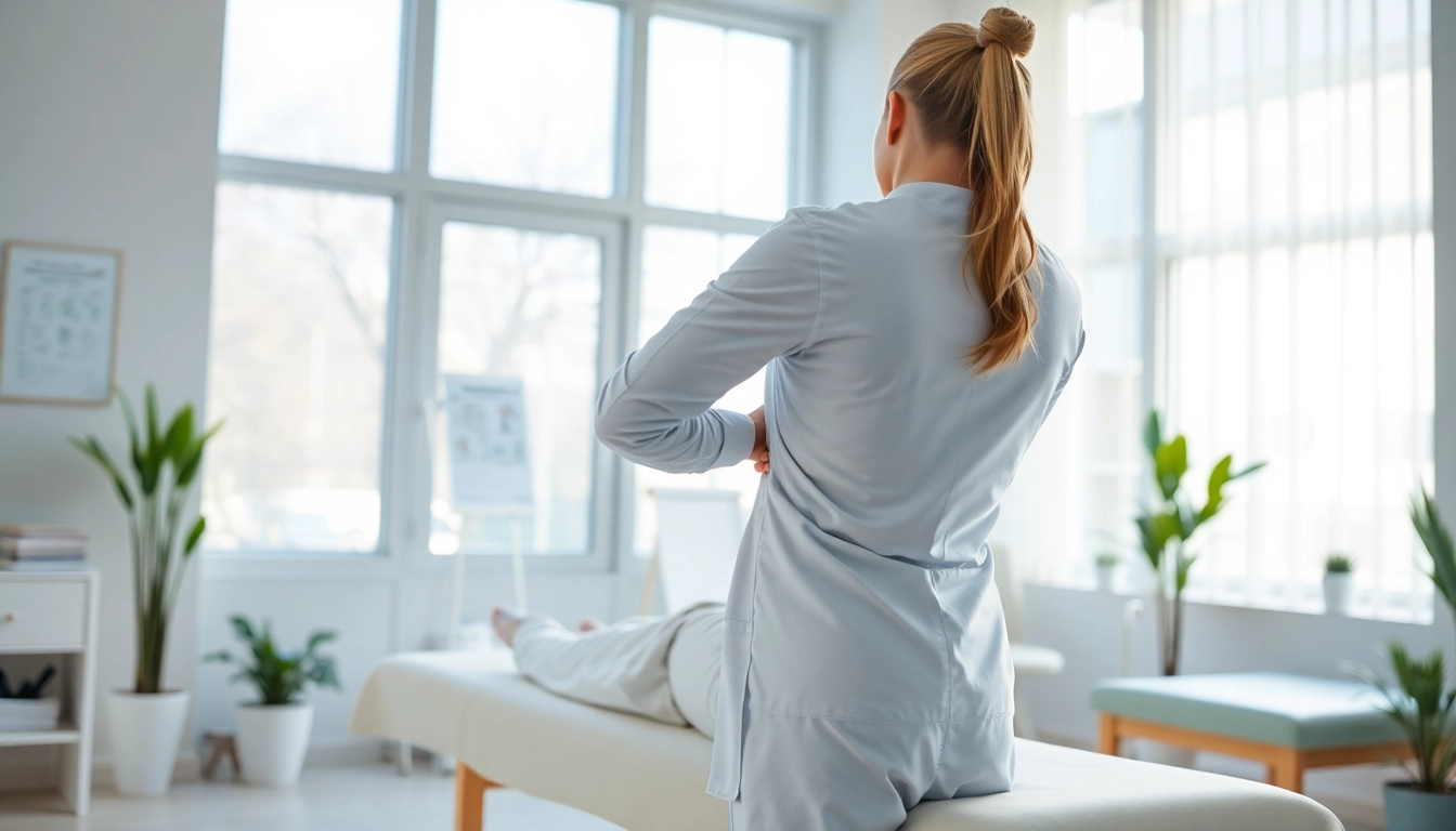 Chiropractor near me providing personalized care in a welcoming clinic setting.
