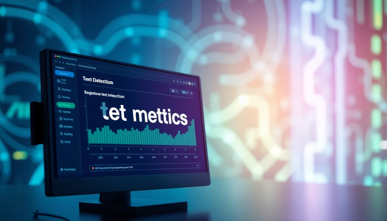 Analyze text with the ai detector tool in a high-tech setup highlighting digital analysis.