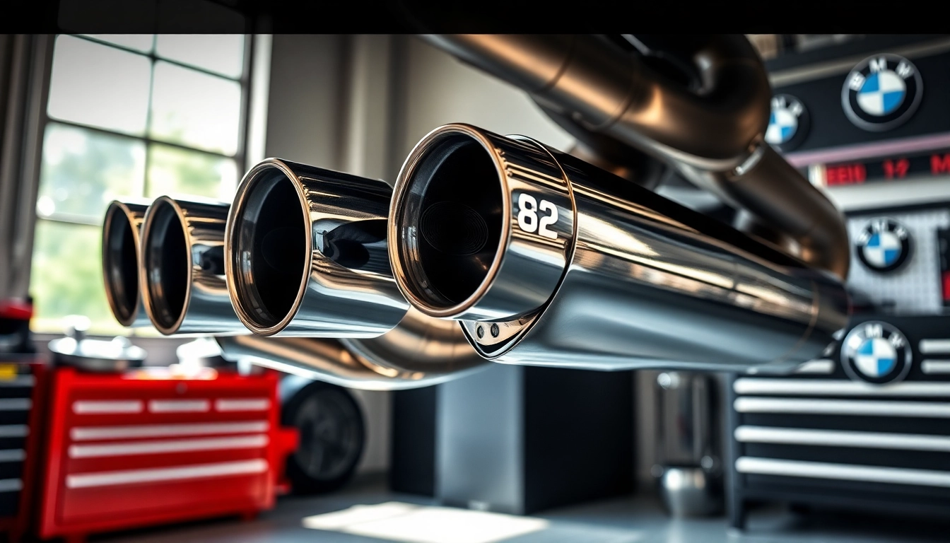 Enhance your vehicle with the sleek G82 Valved exhaust system showcasing premium engineering.