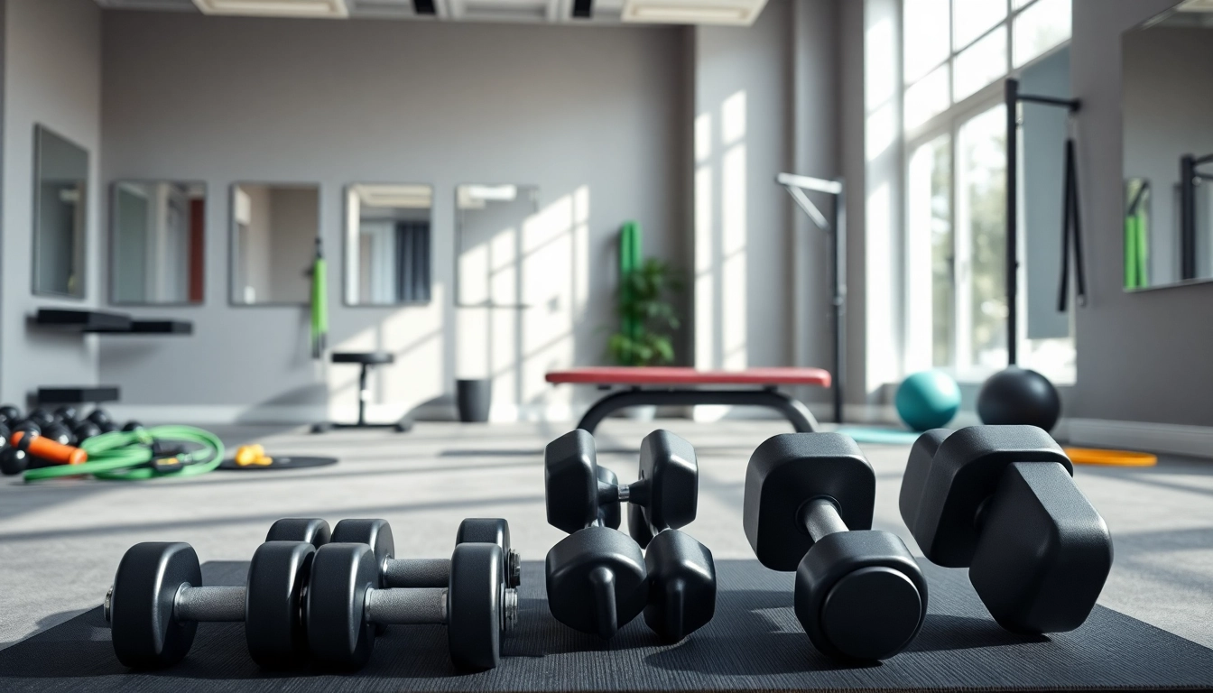 Showcasing home gym equipment Australia in a well-organized and bright fitness space.