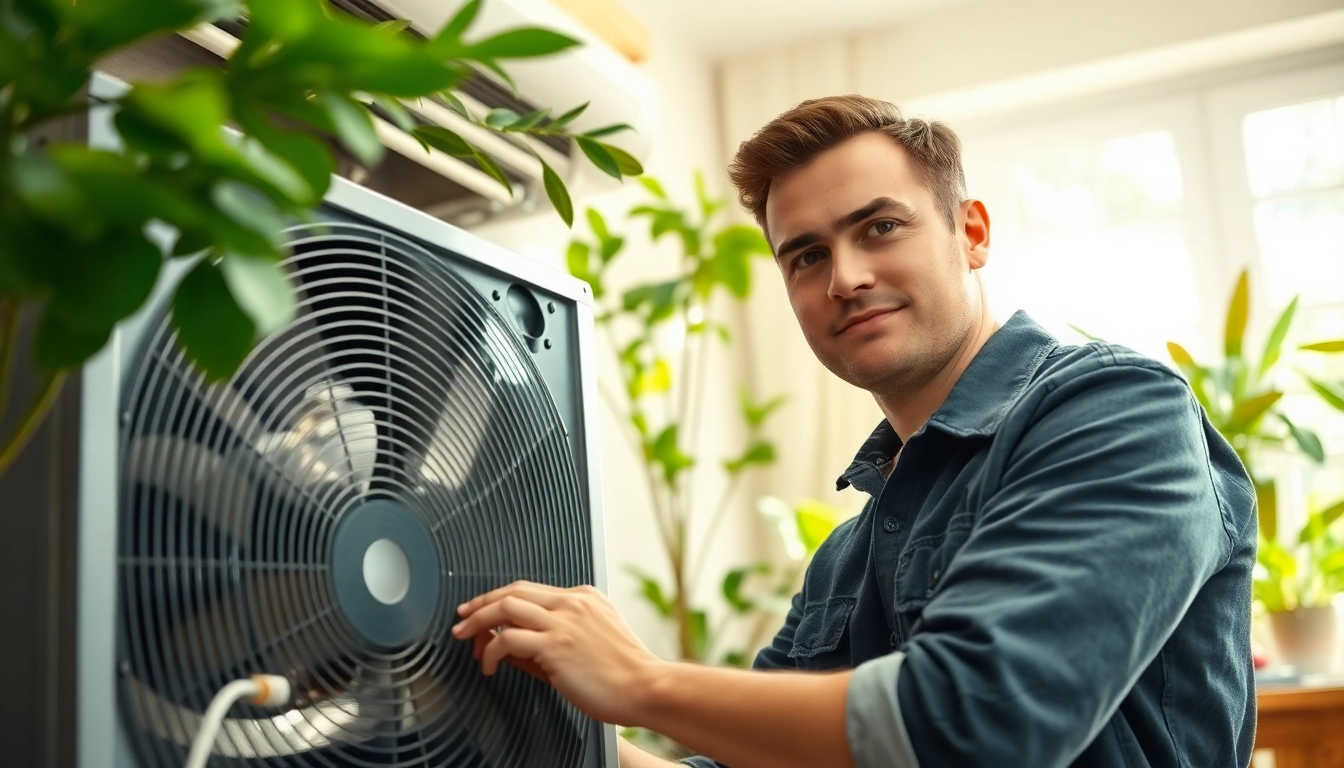 Expert technician conducting AC repair Glendale AZ in a bright home setting.