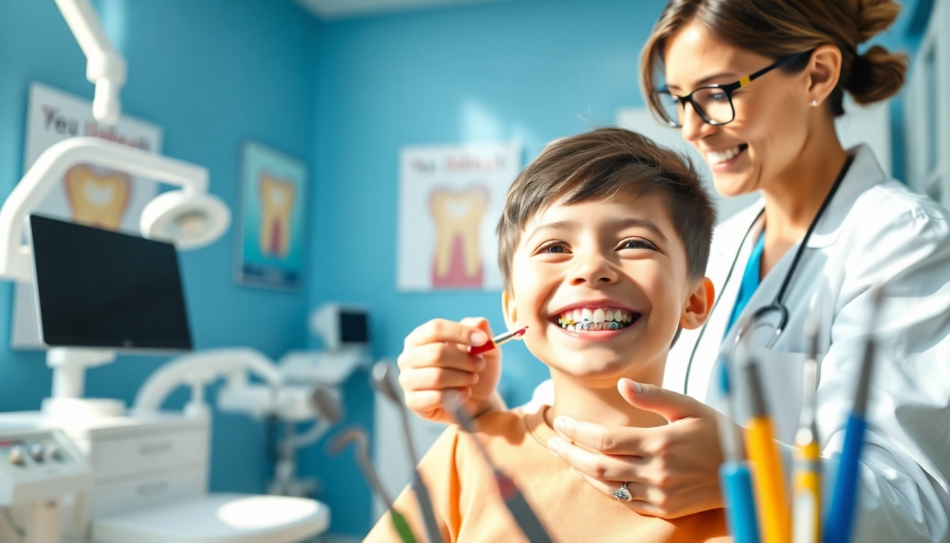 Showcase of braces Myrtle Beach being fitted by a professional orthodontist to ensure a perfect smile.