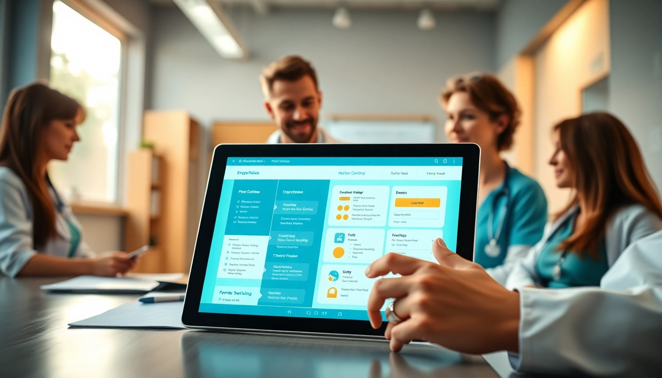 Engaging representation of top ePrescribing solutions in a modern healthcare setting.